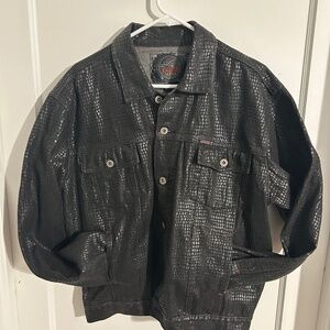 VTG Faux Croc Guess Jacket